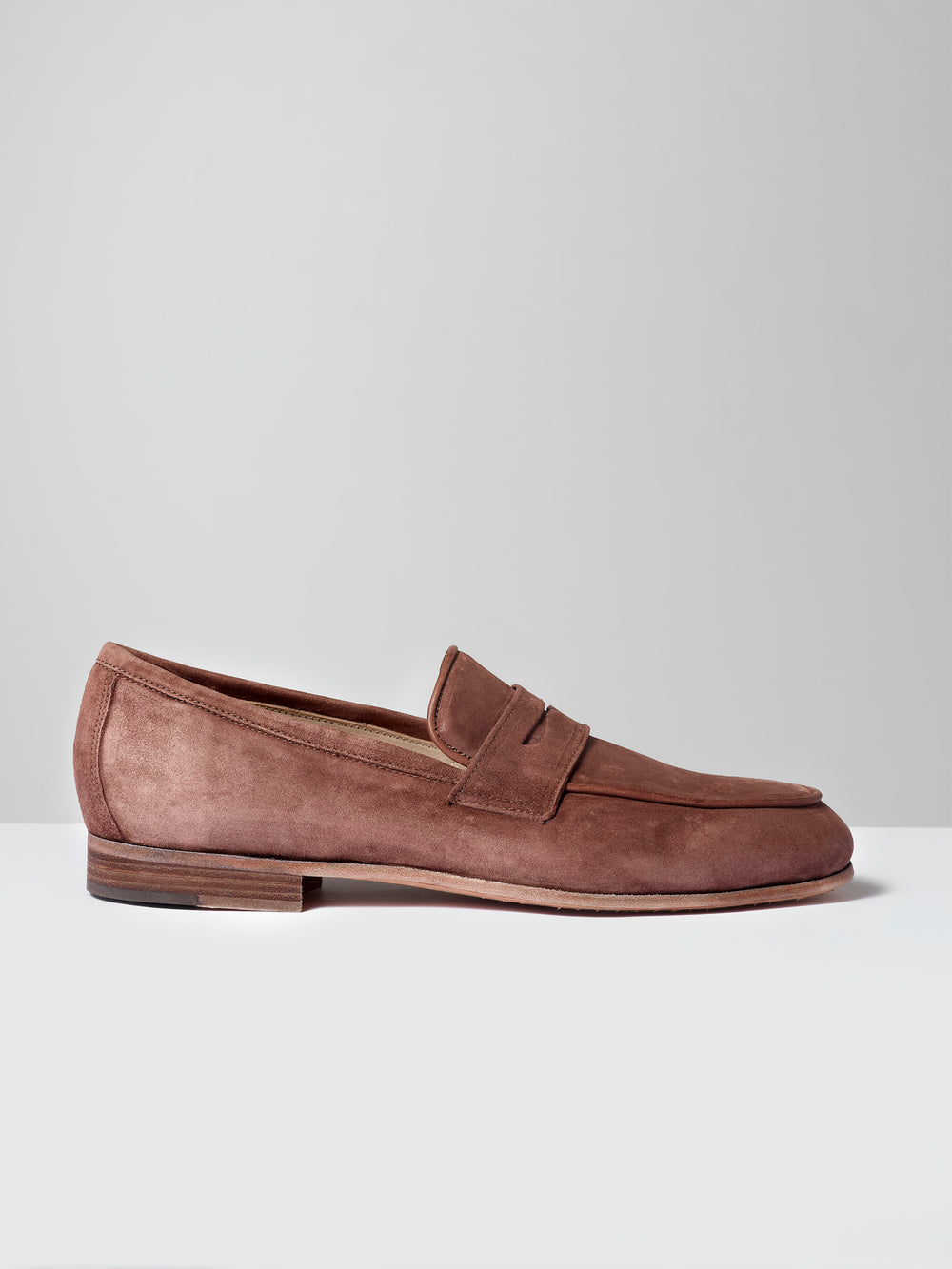 Brown Suede Penny Loafer Sacchetto Bologna