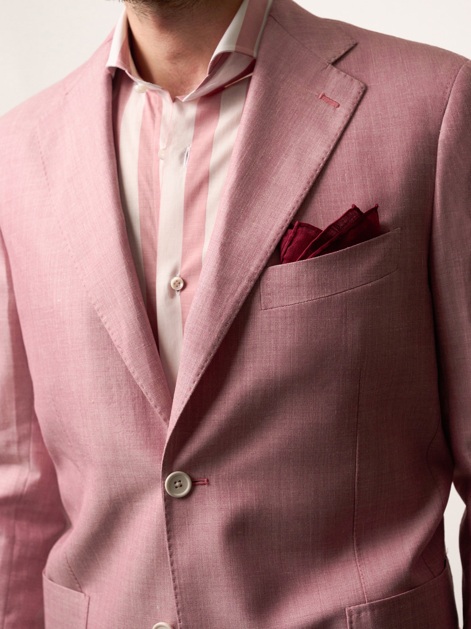 Pink Tela Single Breasted Blazer