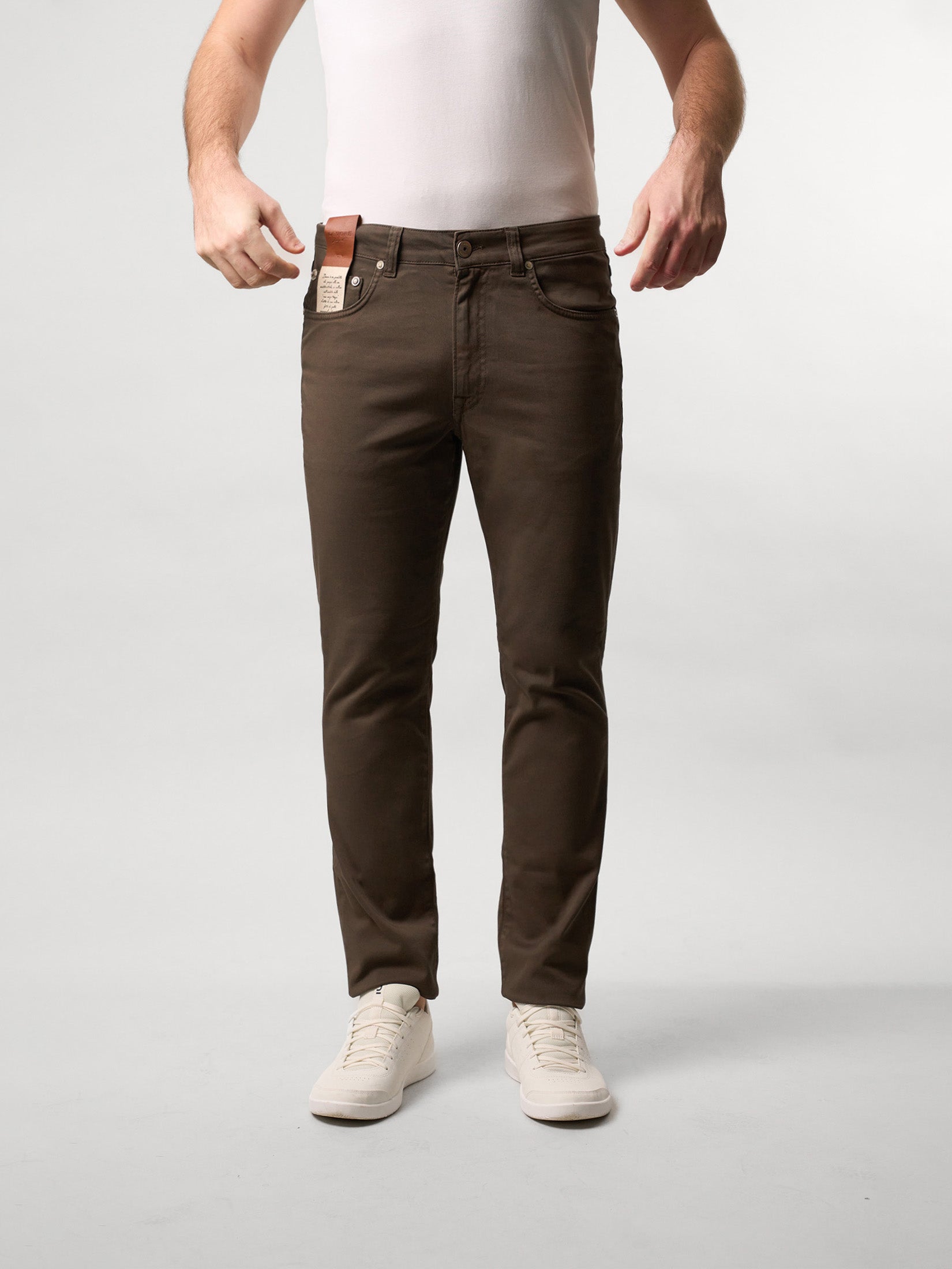 Brown Five-Pocket Trousers