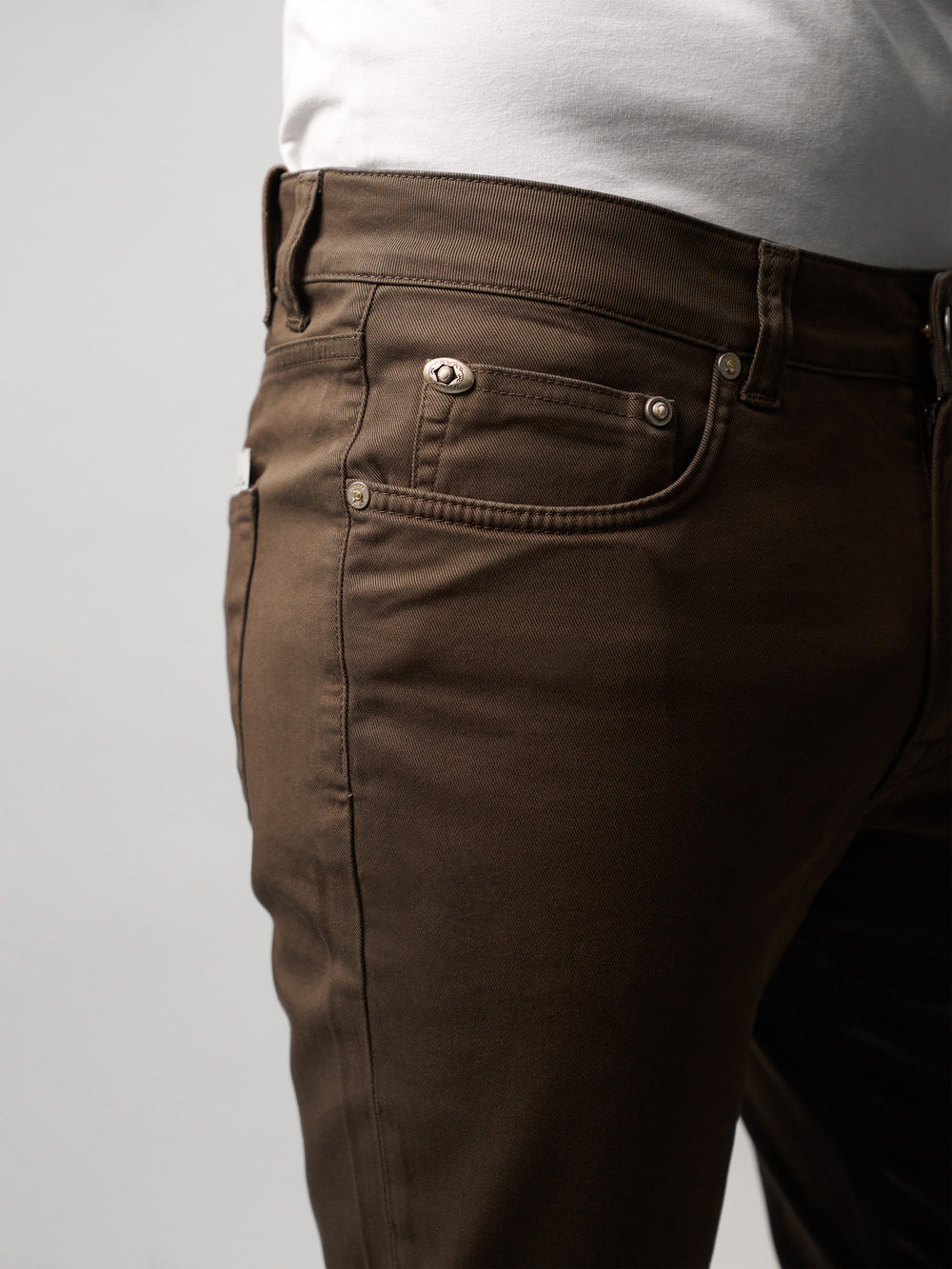 Brown Five-Pocket Trousers