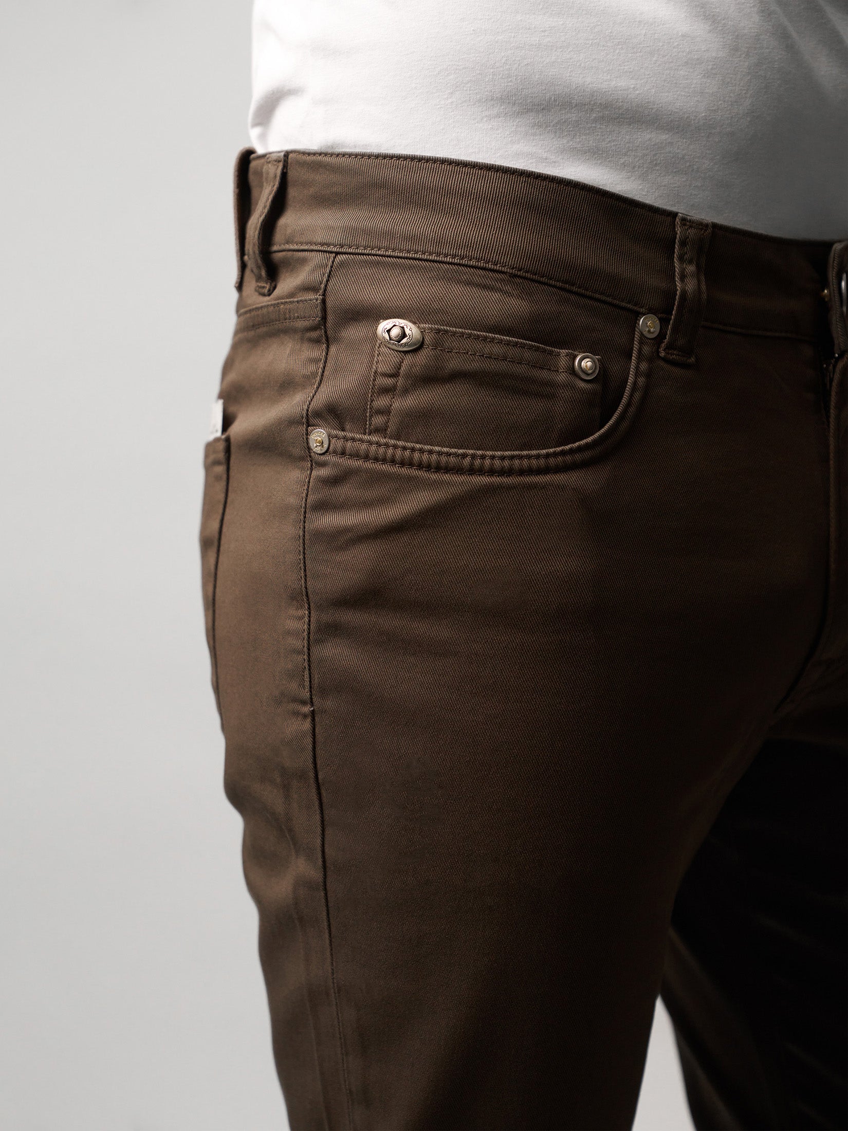 Brown Five-Pocket Trousers