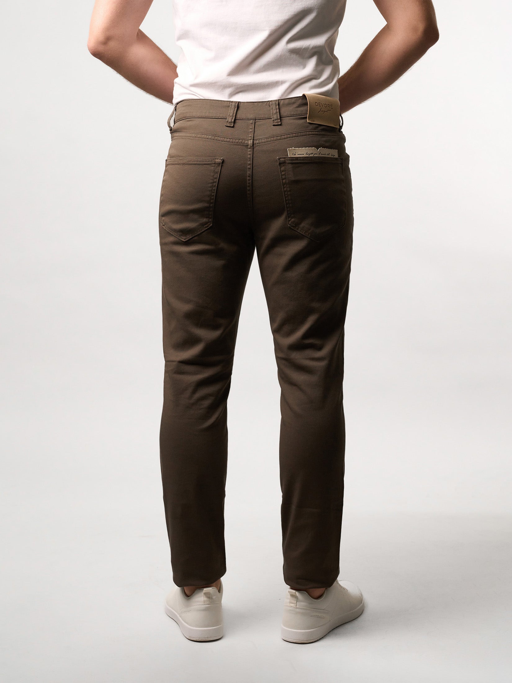 Brown Five-Pocket Trousers