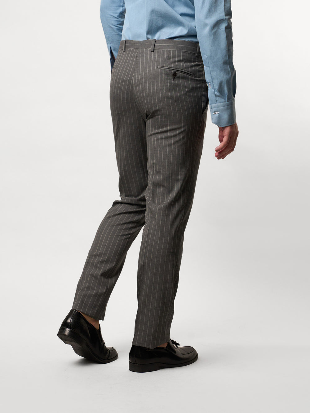Medium Grey Pin Striped Super 160's Suit