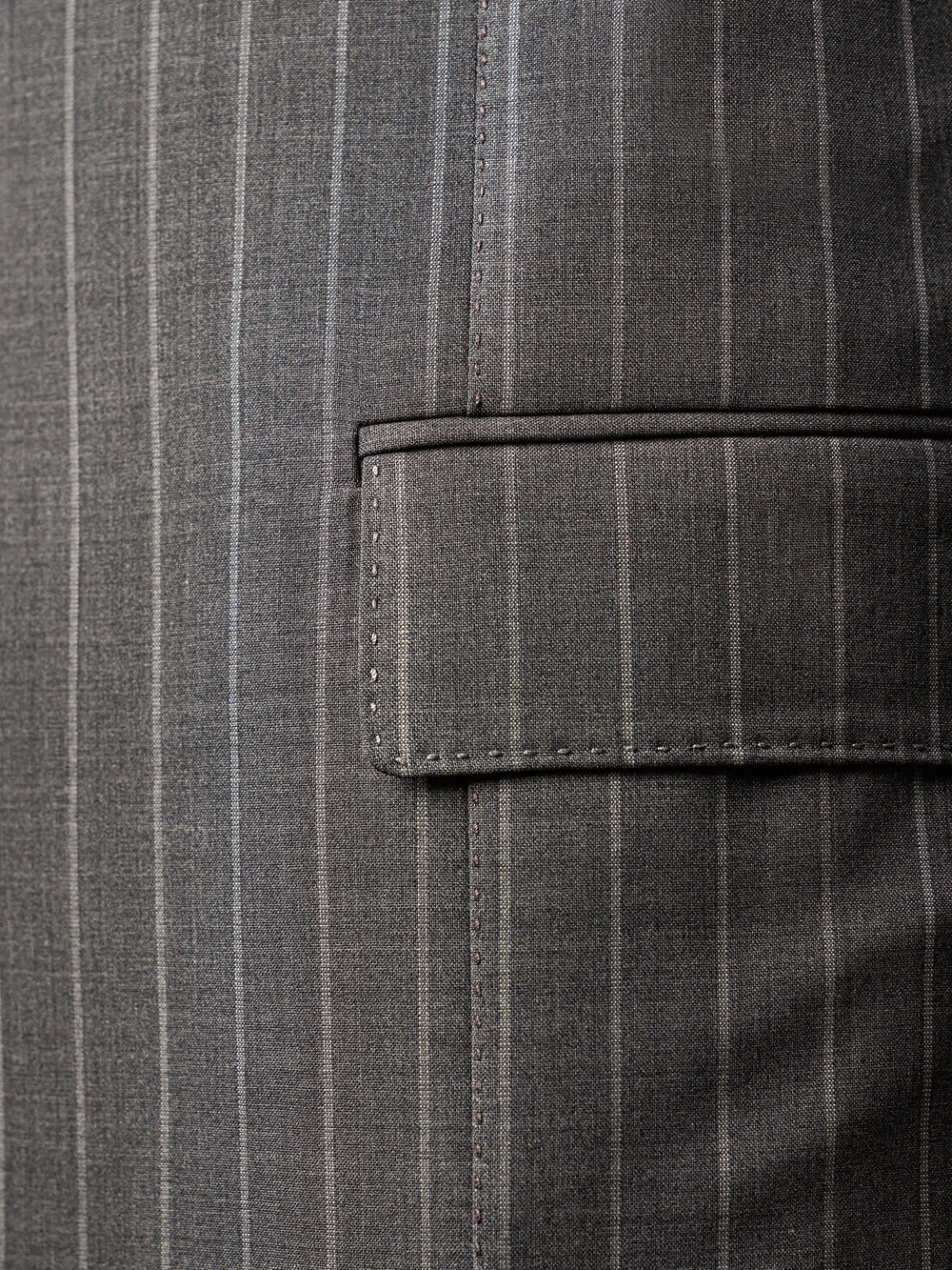 Medium Grey Pin Striped Super 160's Suit