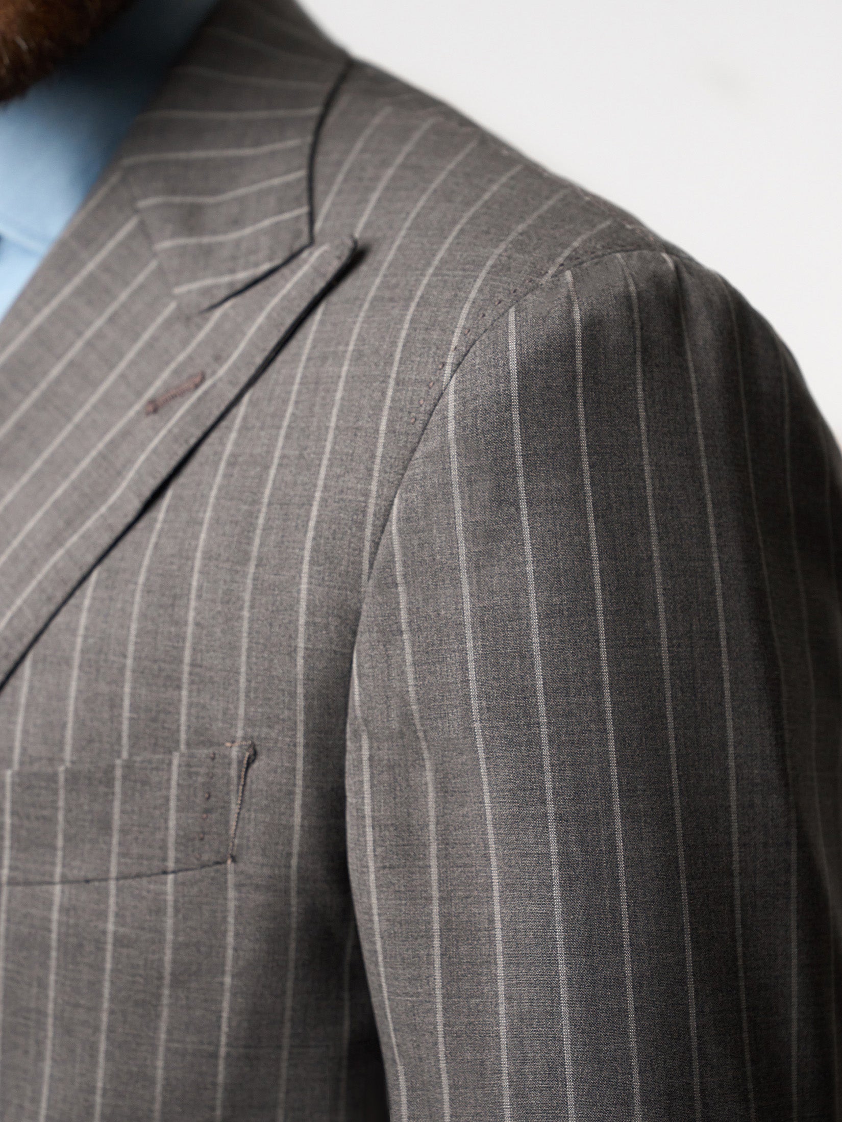 Medium Grey Pin Striped Super 160's Suit