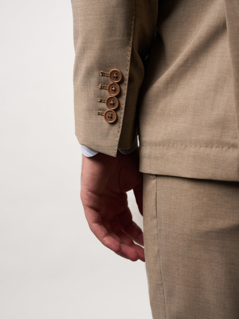 Ultra Light Beige Super 140's Suit