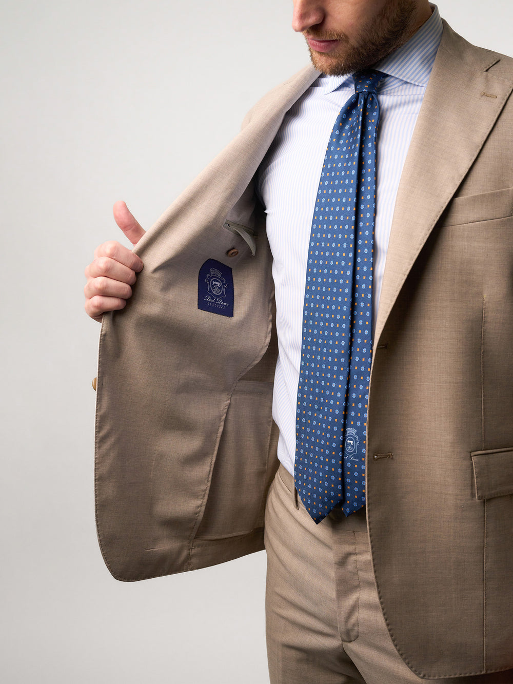Ultra Light Beige Super 140's Suit