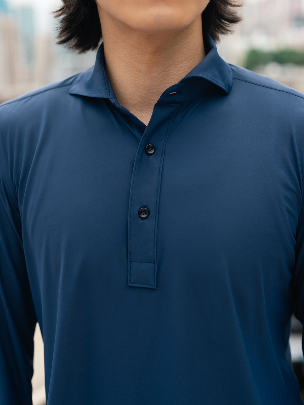 Blue Water Repellent Sailing Polo