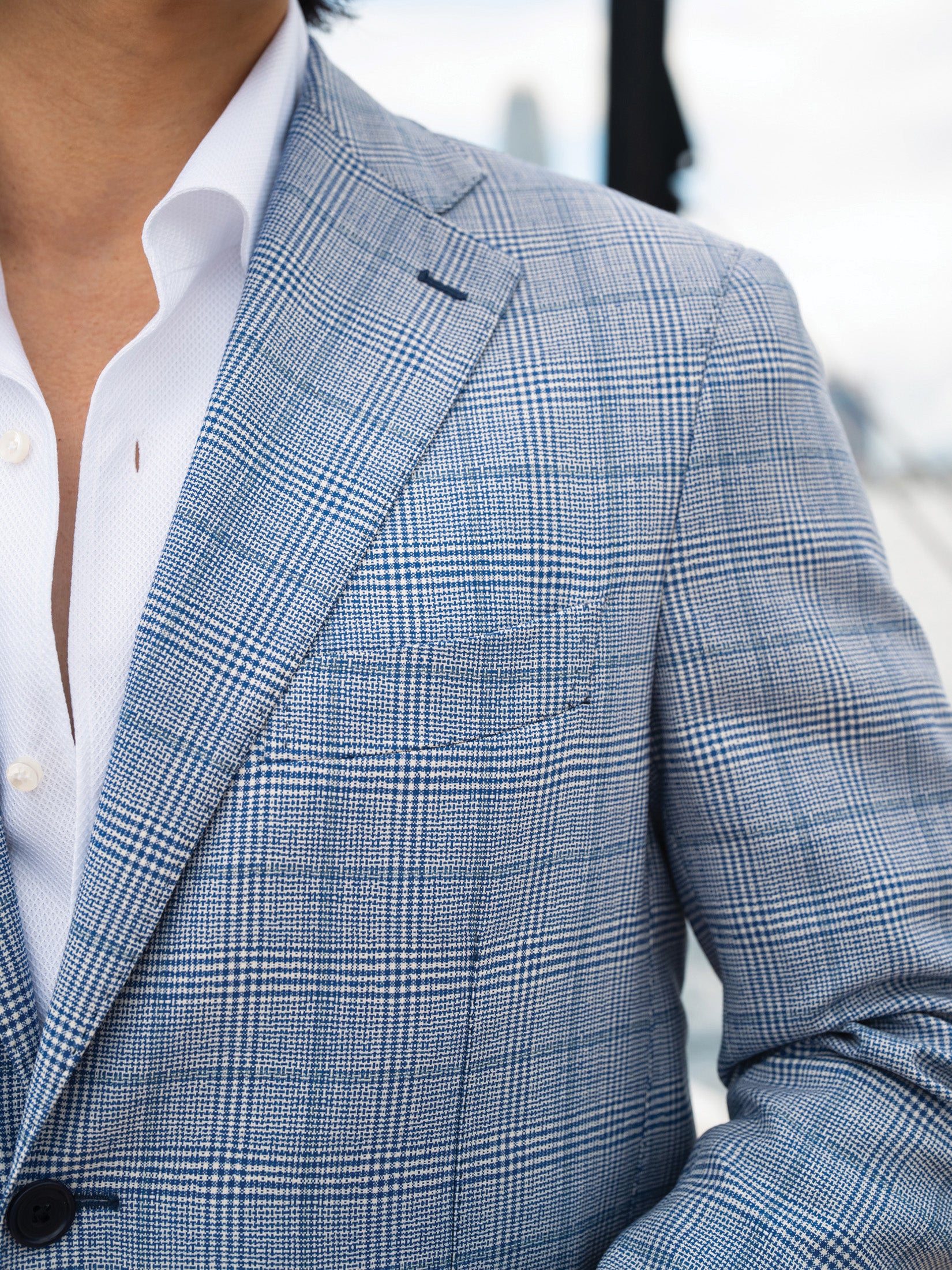 Light Blue Prince of Wales Blazer