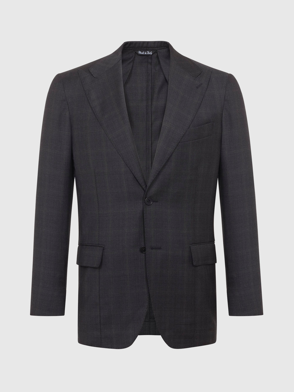 Dark Grey Light Checked Suit - Free Shipping Hong Kong