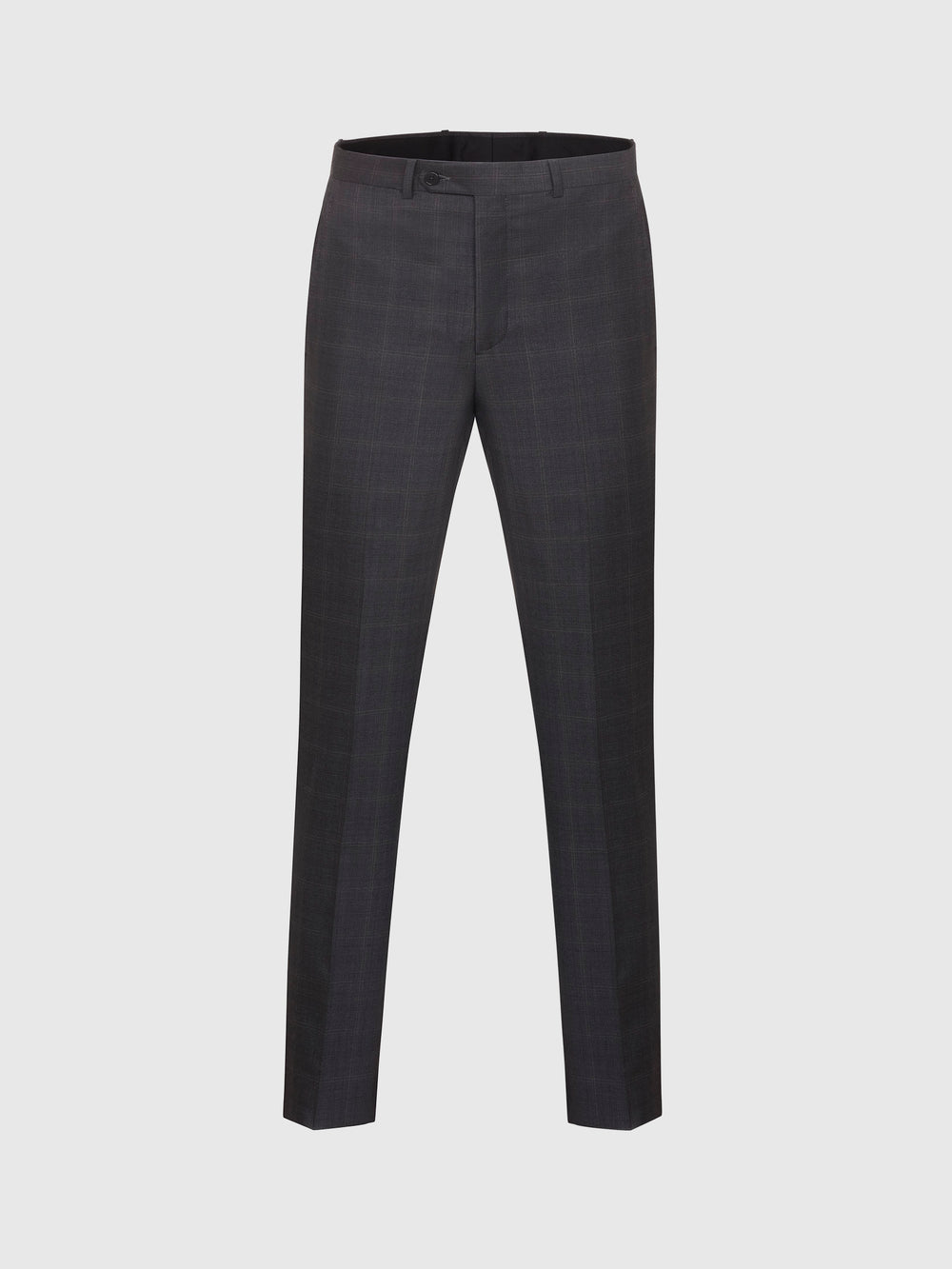 Dark Grey Light Checked Suit