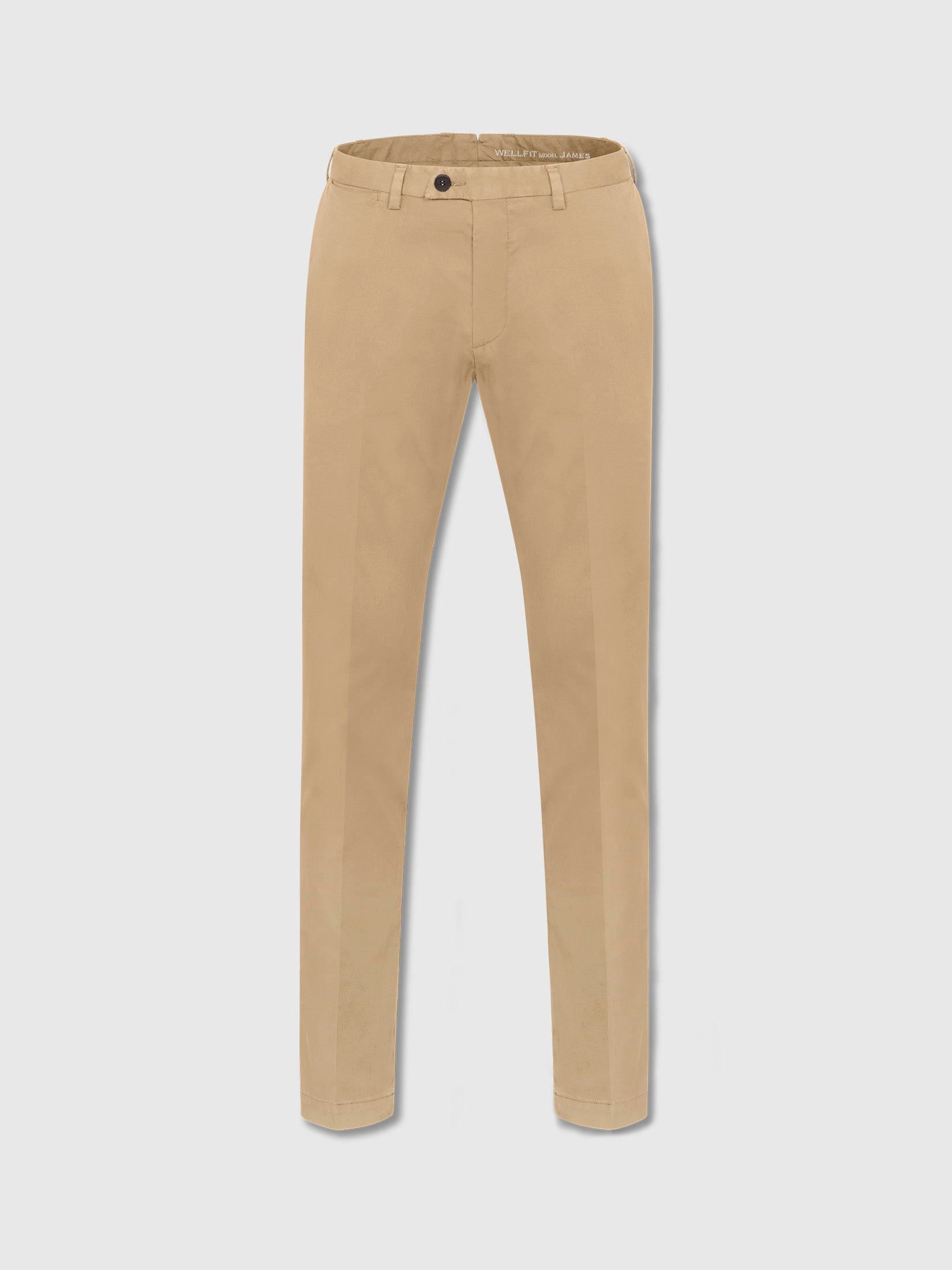 Beige Cannetté Stretchy Chino