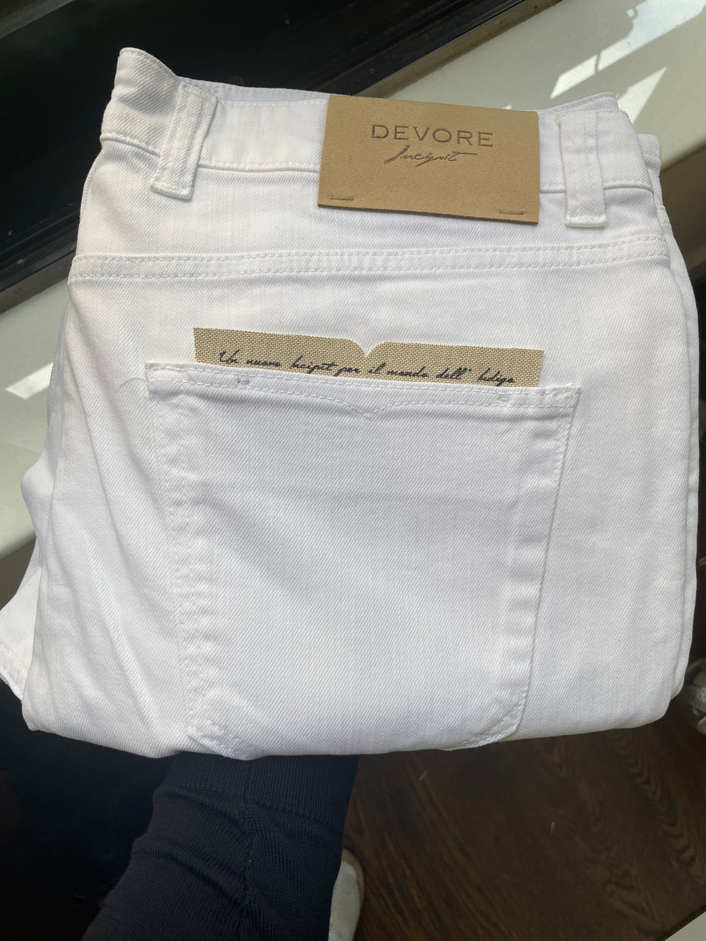 White Denim Jeans Devore