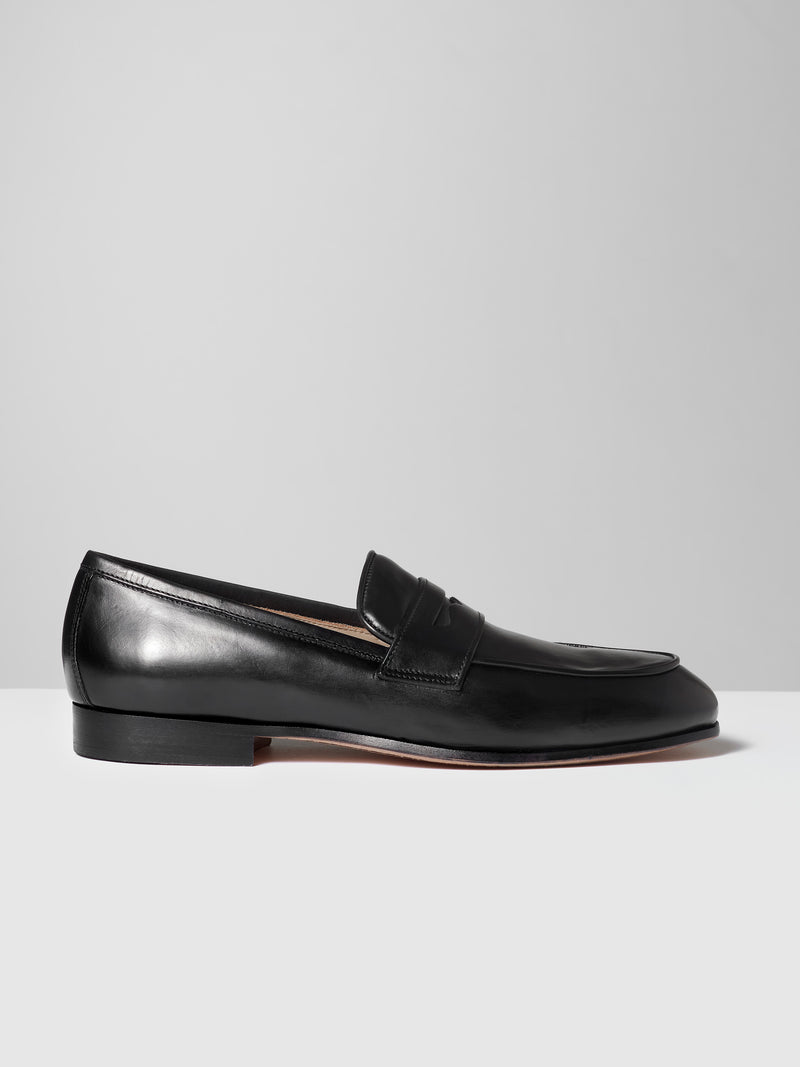 Black Penny Loafer Sacchetto - Made in Italy - Free shipping to Hong Kong