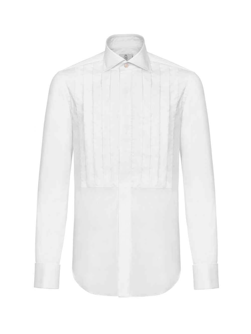 Front Plissé Tuxedo Shirt