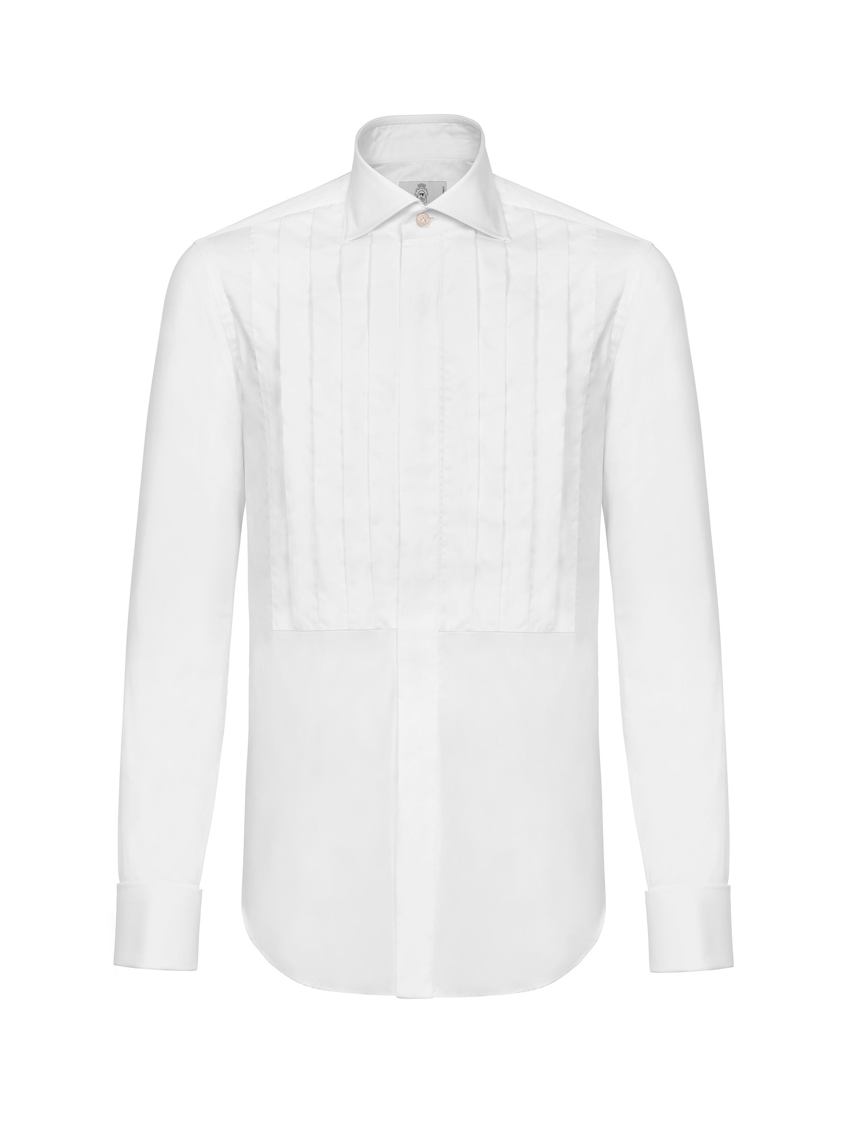 Front Plissé Tuxedo Shirt