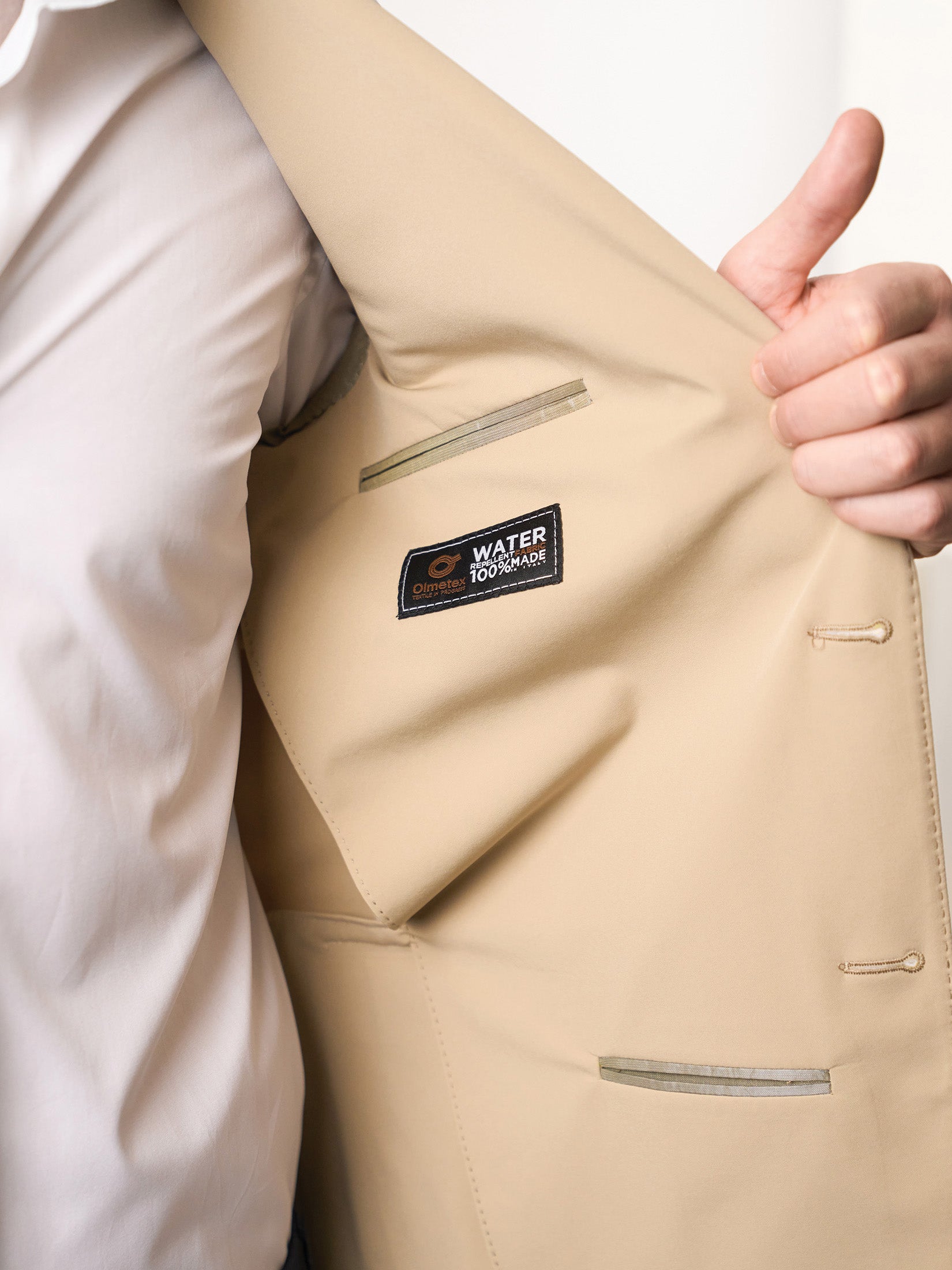 Beige Waterproof Sailing Jacket