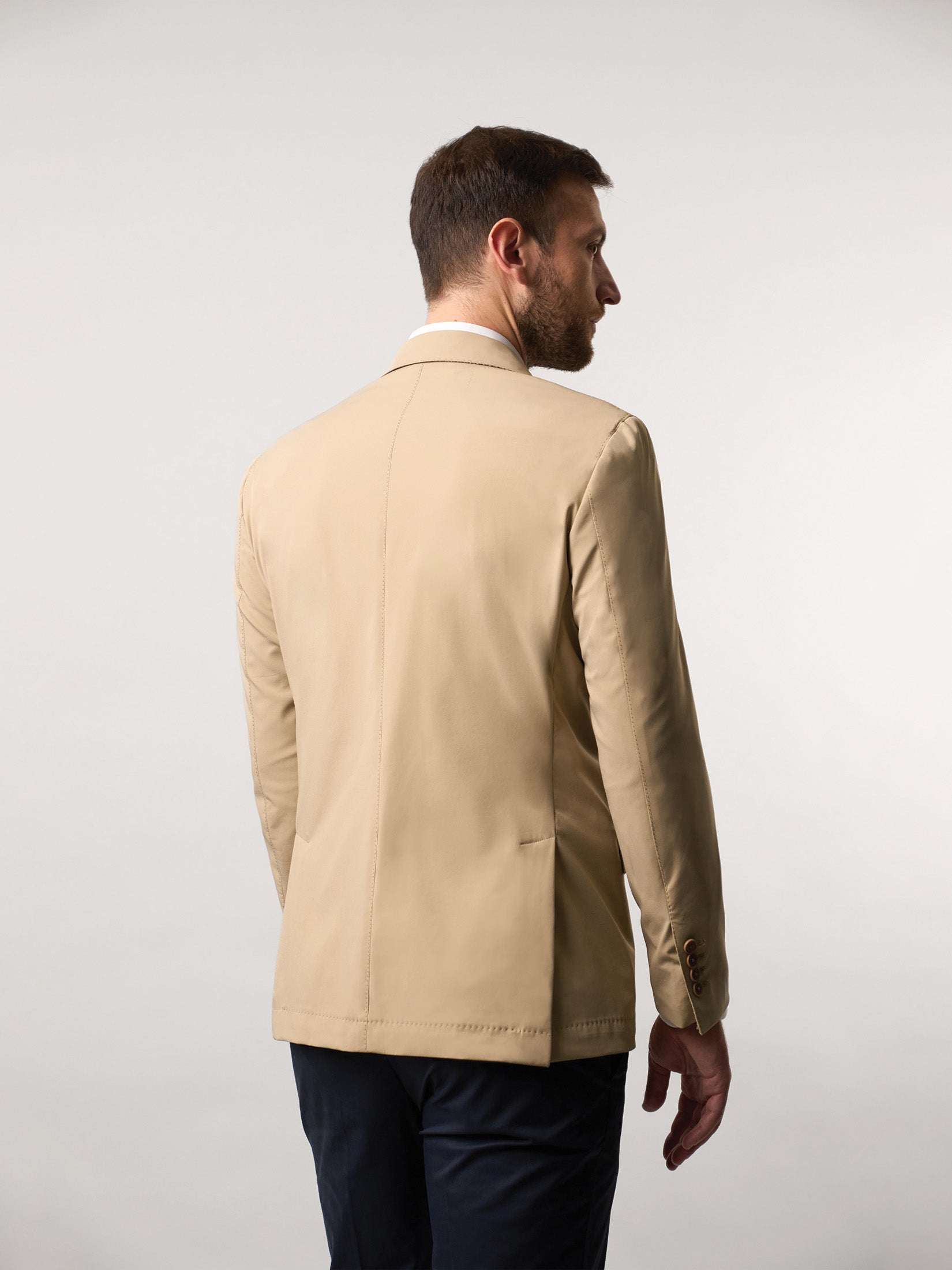 Beige Waterproof Sailing Jacket