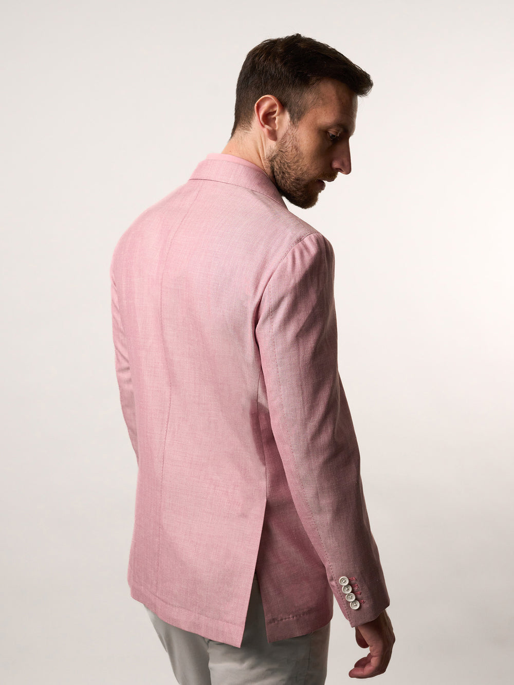 Pink Tela Single Breasted Blazer