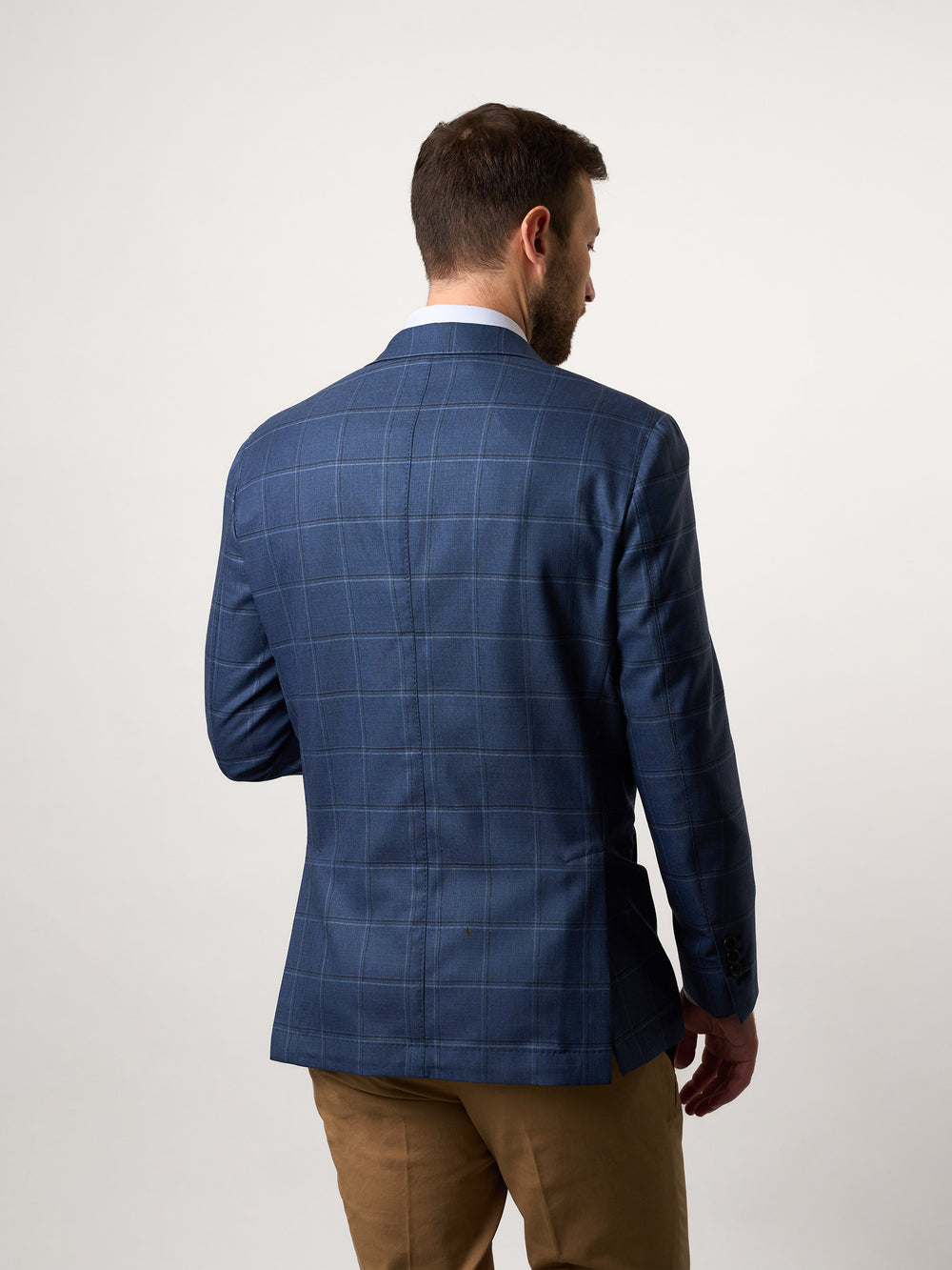 Blue Over Checked Blazer