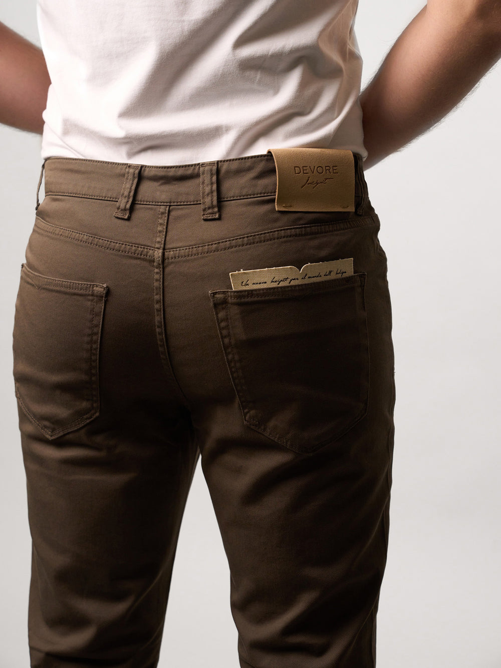 Brown Five-Pocket Trousers
