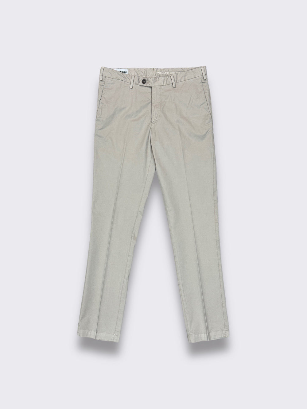 Beige/Sand Cotton and Silk Trousers