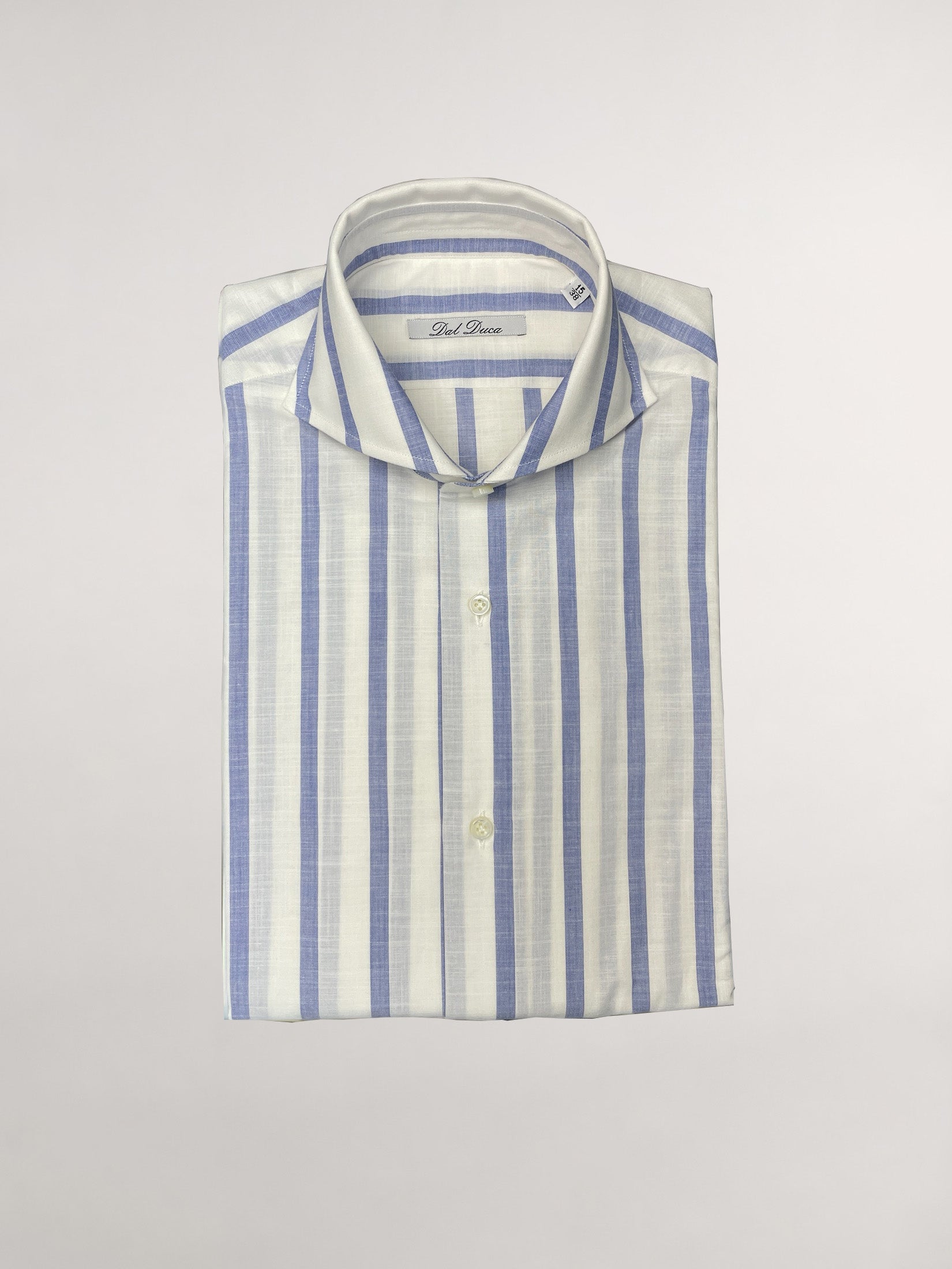 Casual Striped White/Light Blue Shirt